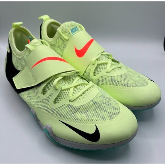 NIKE ZOOM POLE VAULT BARELY VOLT TRACK SPIKES AA1204-700 MENS SIZE 13‎ NWOB - Picture 1 of 12